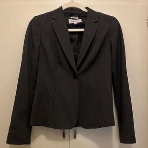 Calvin Klein Charcoal Gray Women's Blazer